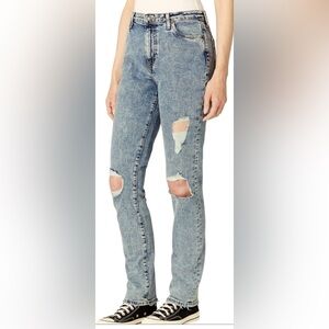 BUFFALO DAVID BITTON  HIGH RISE DENIM JEANS STRAIGHT JAYDEN WOMEN BLUE SIZE 28